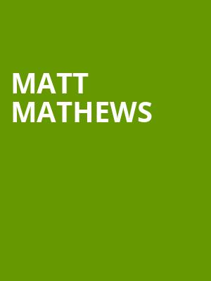 Matt Mathews, Victory Theatre, Evansville