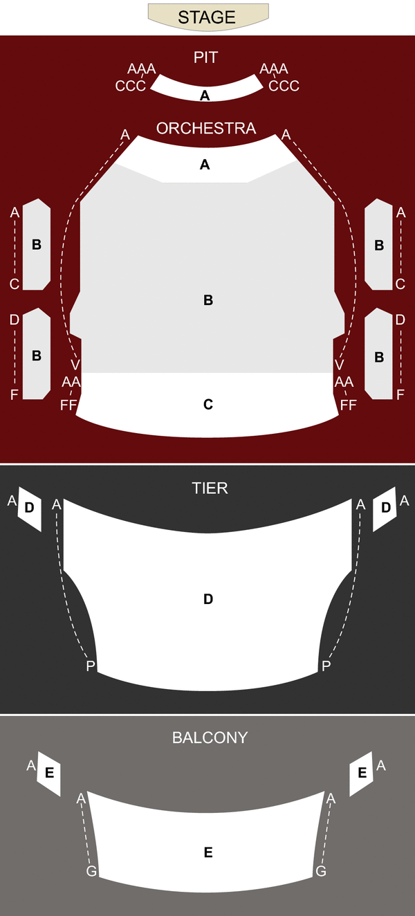 Ford theater evansville seating chart #5